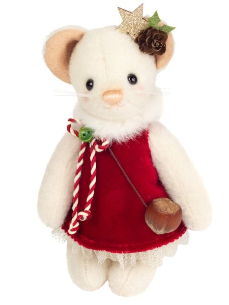 Weihnachtsmaus Francesca 17 cm für Sammler von Teddy Hermann
