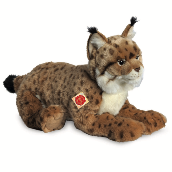 Luchs liegend 45 cm Teddy Hermann