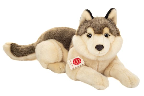 Wolf liegend 40 cm von Teddy Hermann