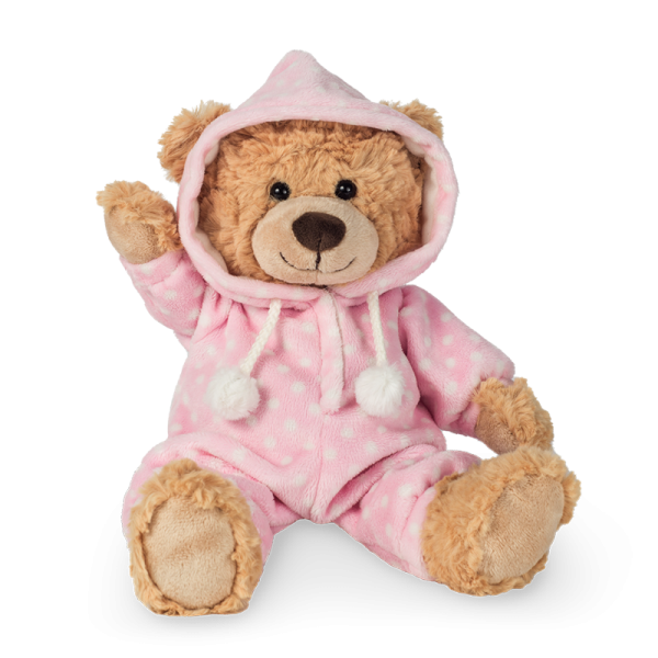 Schlafanzugbär rosa 30 cm Teddy Hermann