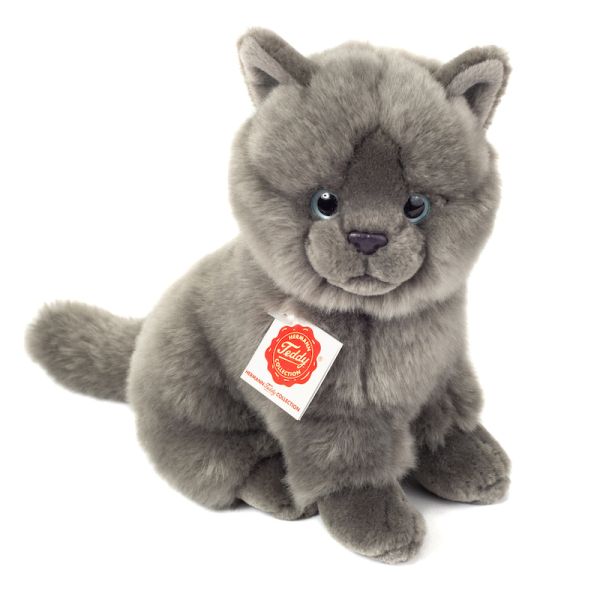 Kartäuser Katze sitzend 20 cm Teddy Hermann