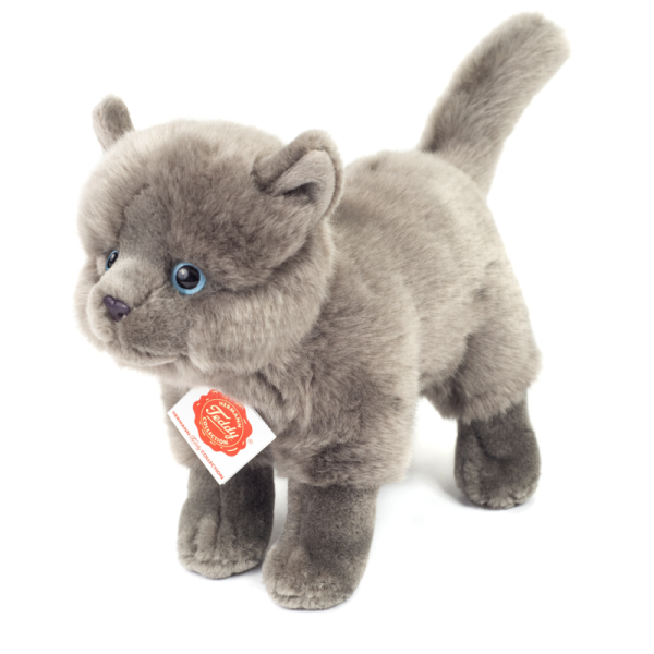 Kartäuserkatze stehend 20 cm Teddy Hermann