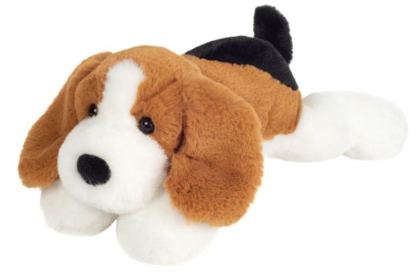 Schlenkerhund dreifarbig 29 cm Teddy Hermann Shop