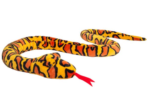Schlange orange-gelb gemustert 175 cm Teddy Hermann