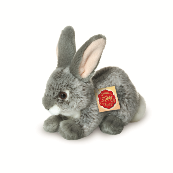 Hase sitzend grau 18 cm Teddy Hermann