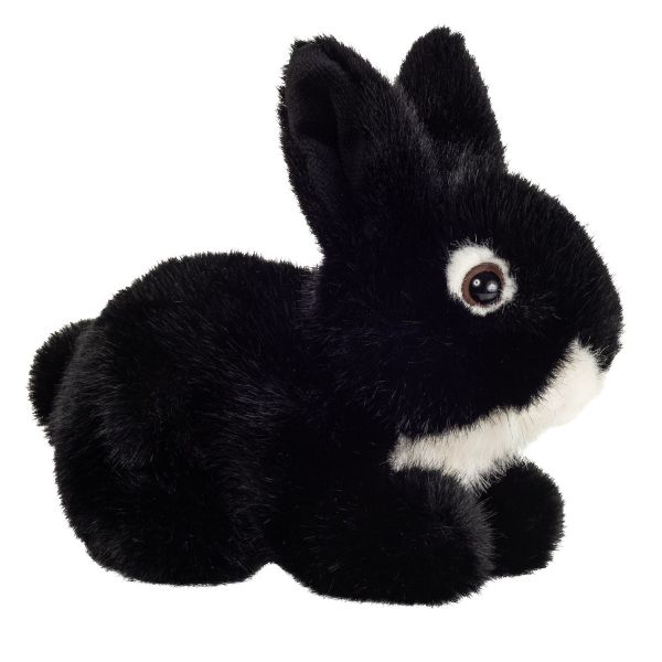 Hase sitzend schwarz 17 cm von Teddy Hermann