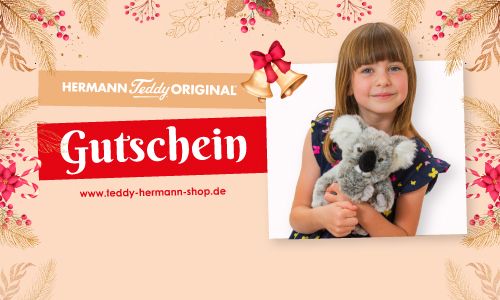 Geschenkgutschein Weihnachten für Teddy Hermann
