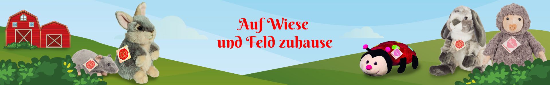 Tiere auf Feld und Wiese